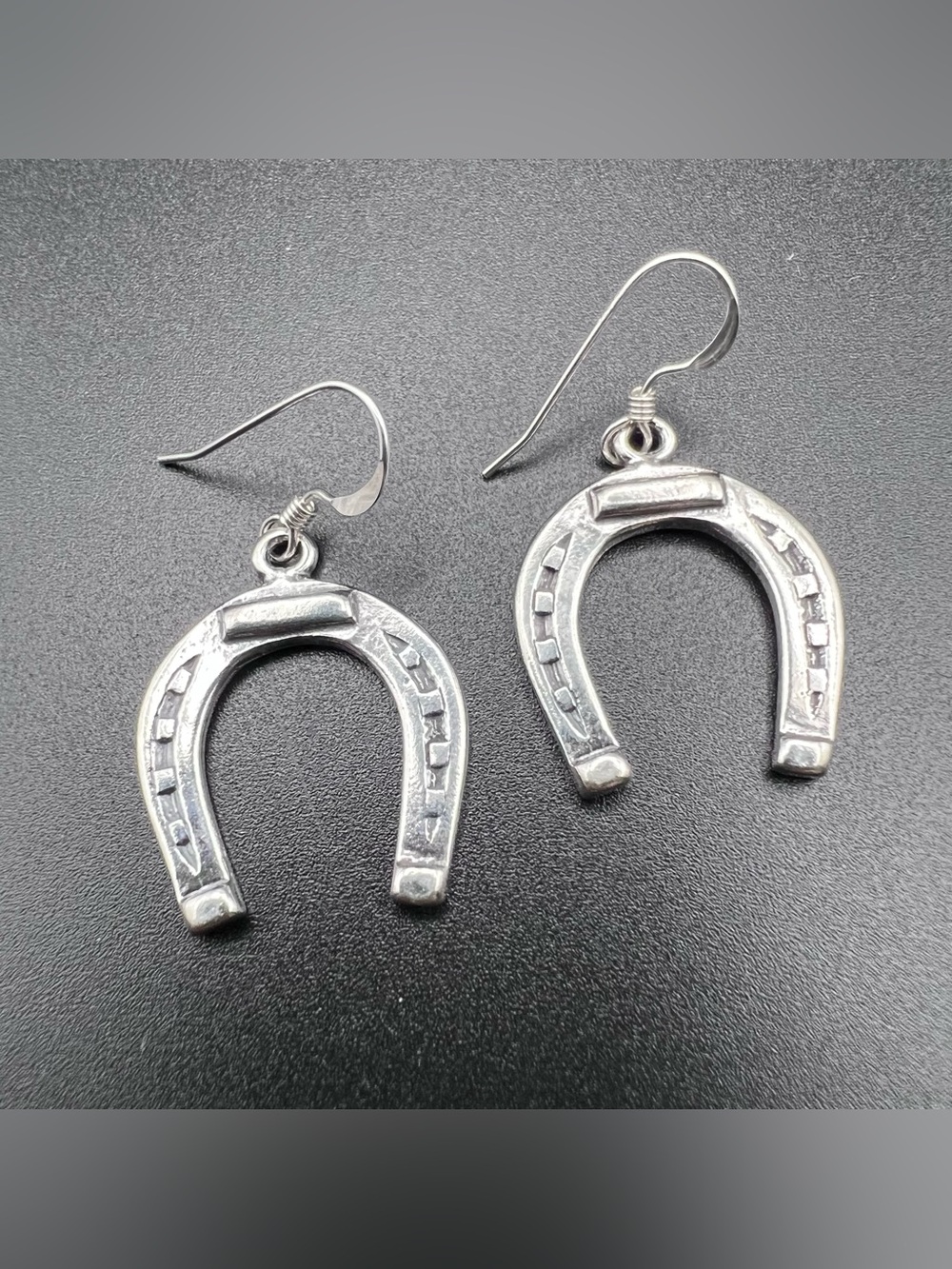 Sterling Silver Horseshoe Earrings